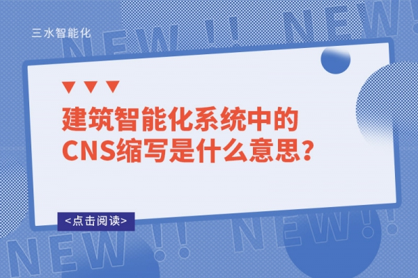 建筑智能化系統中的CNS縮寫是什么意思？